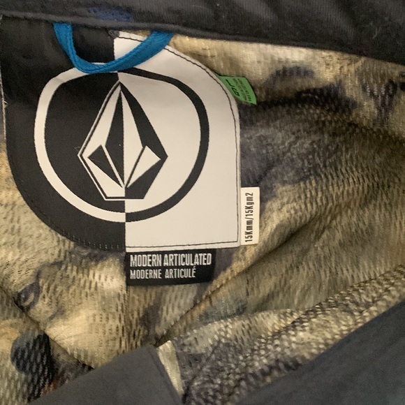 Like new Volcom Turquoise Let it Storm Ski Board snow pants sz L - Picture 3 of 6